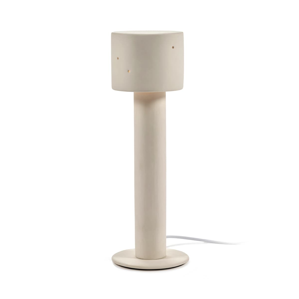 Clara 01 bordlampe 39 cm, Beige