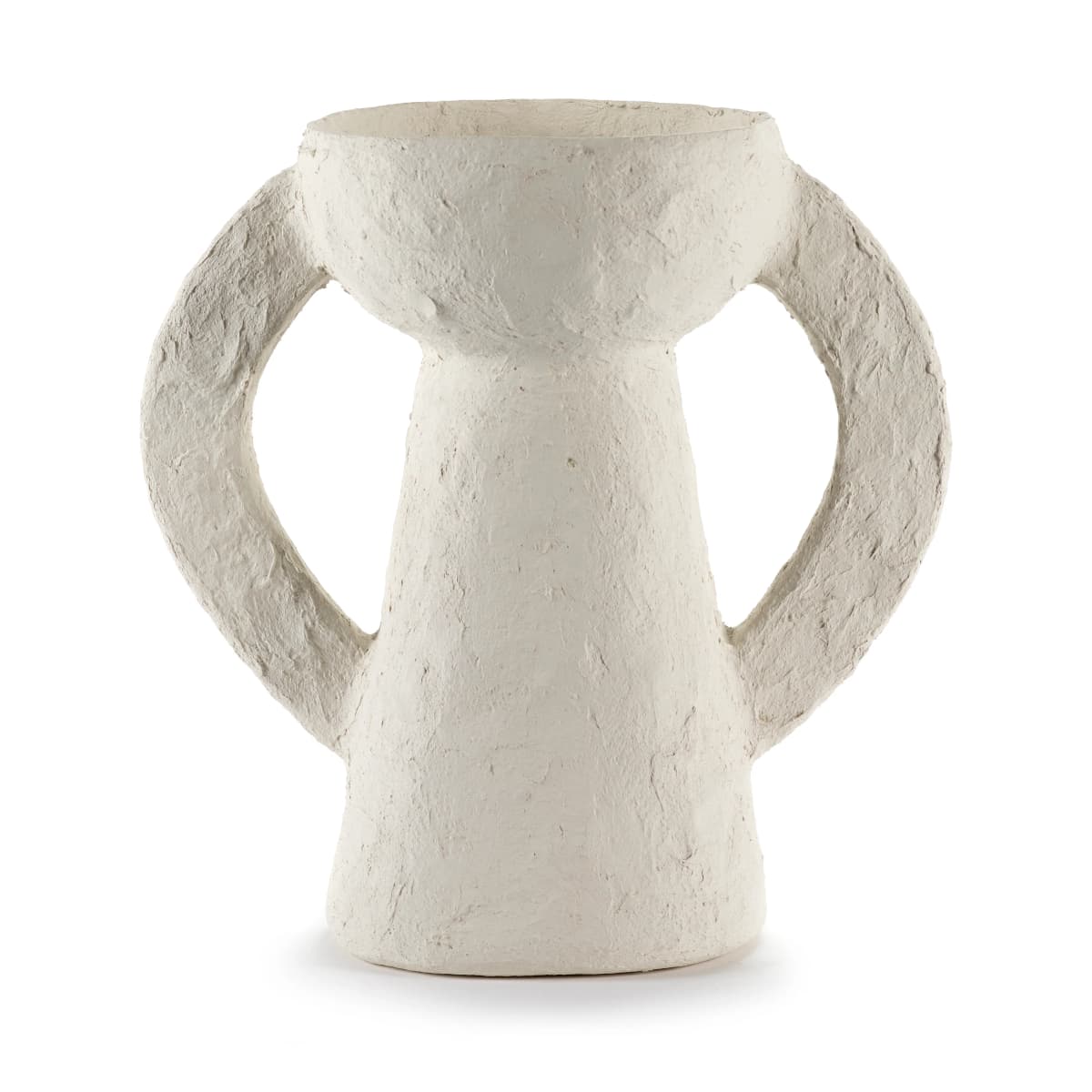 Earth vase L, White
