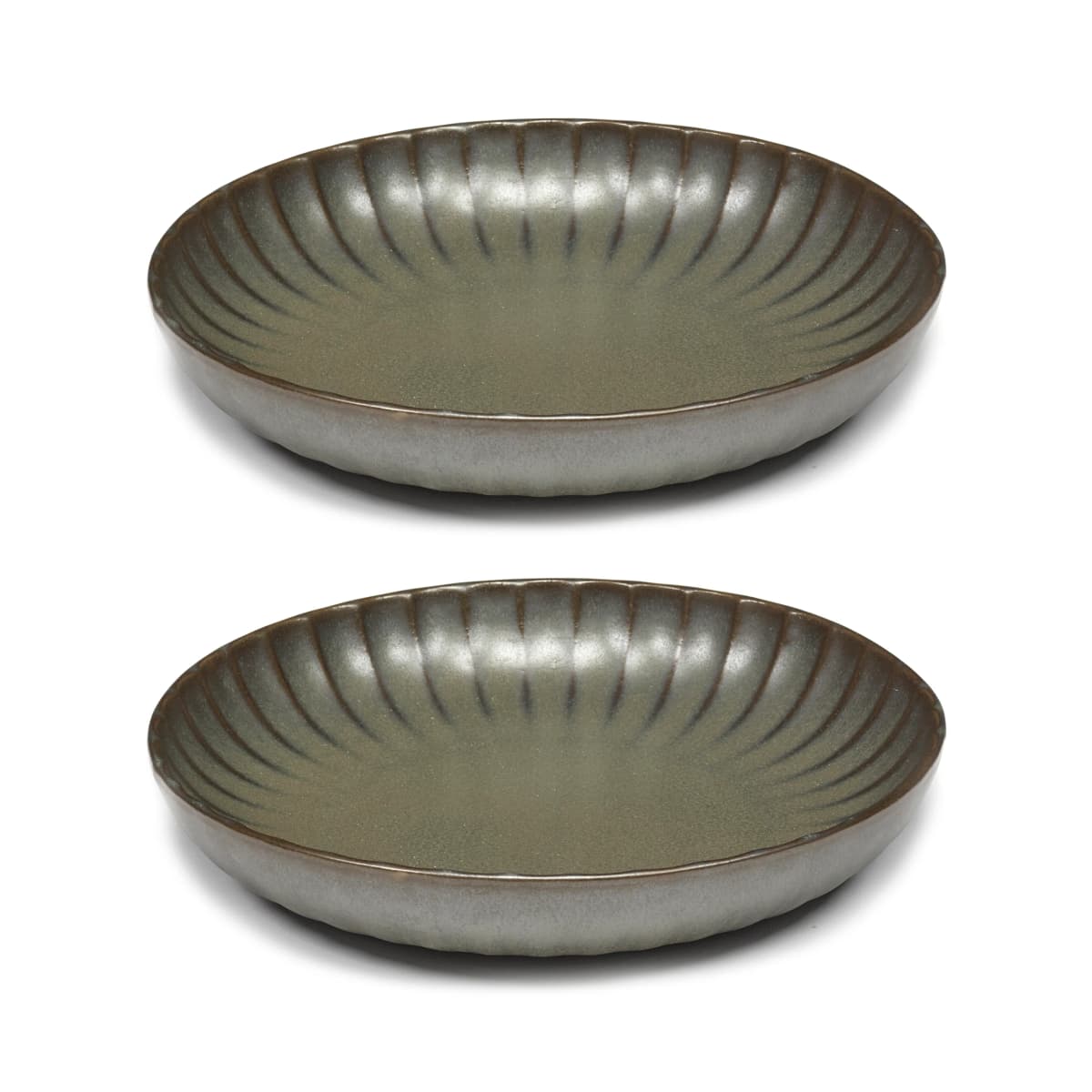 Inku high tallerken M Ø21 cm 2-pakn., Green