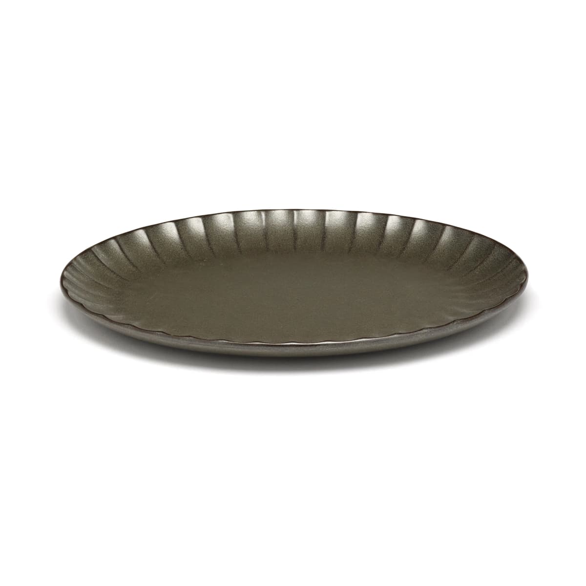 Inku oval tallerken S 17,5 x 25 cm, Green