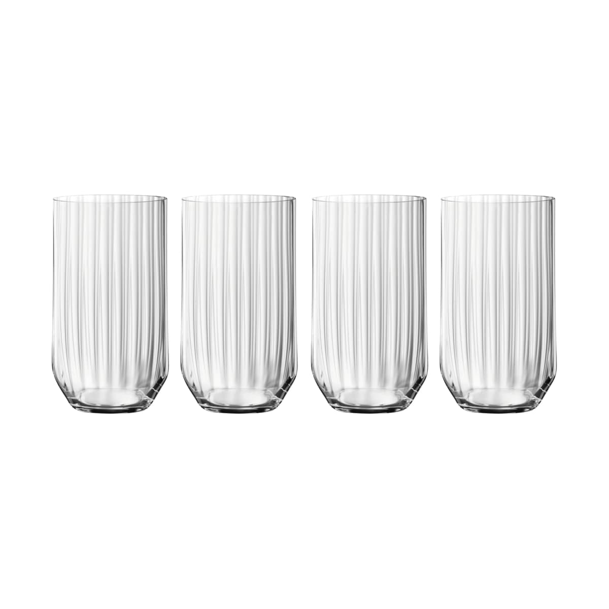 Linear long drink glass 44,5 cl 4-pakning, Klar