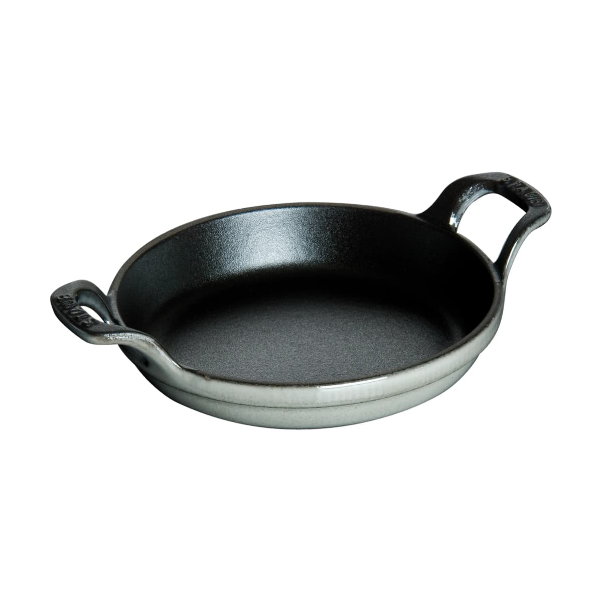 Staub rund ildfast form støpejern Ø20 cm, Grafittgrå