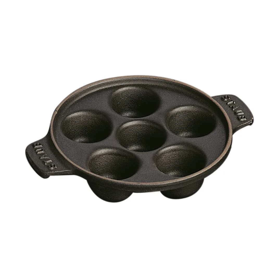 Staub sneglefat støpejern Ø14 cm, Svart