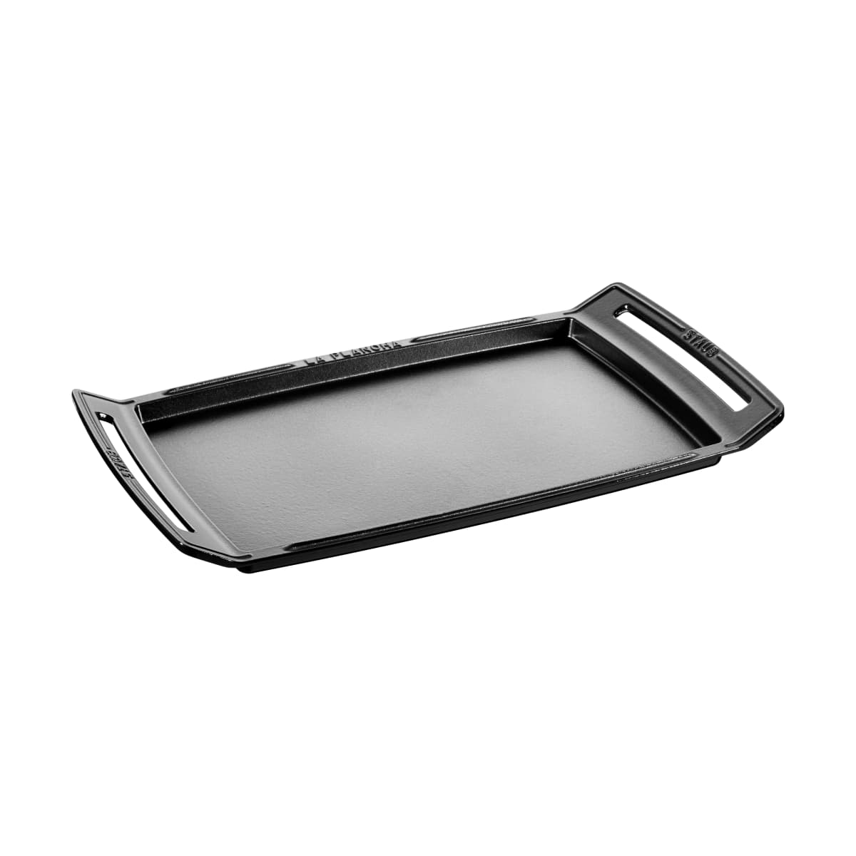 Staub Teppanyaki stekehelle med håndtak 38x25 cm, Svart