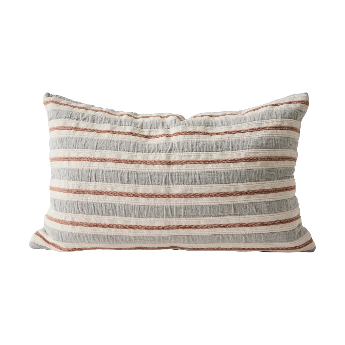 Malva putetrekk 40x60 cm, Grå-rustrød