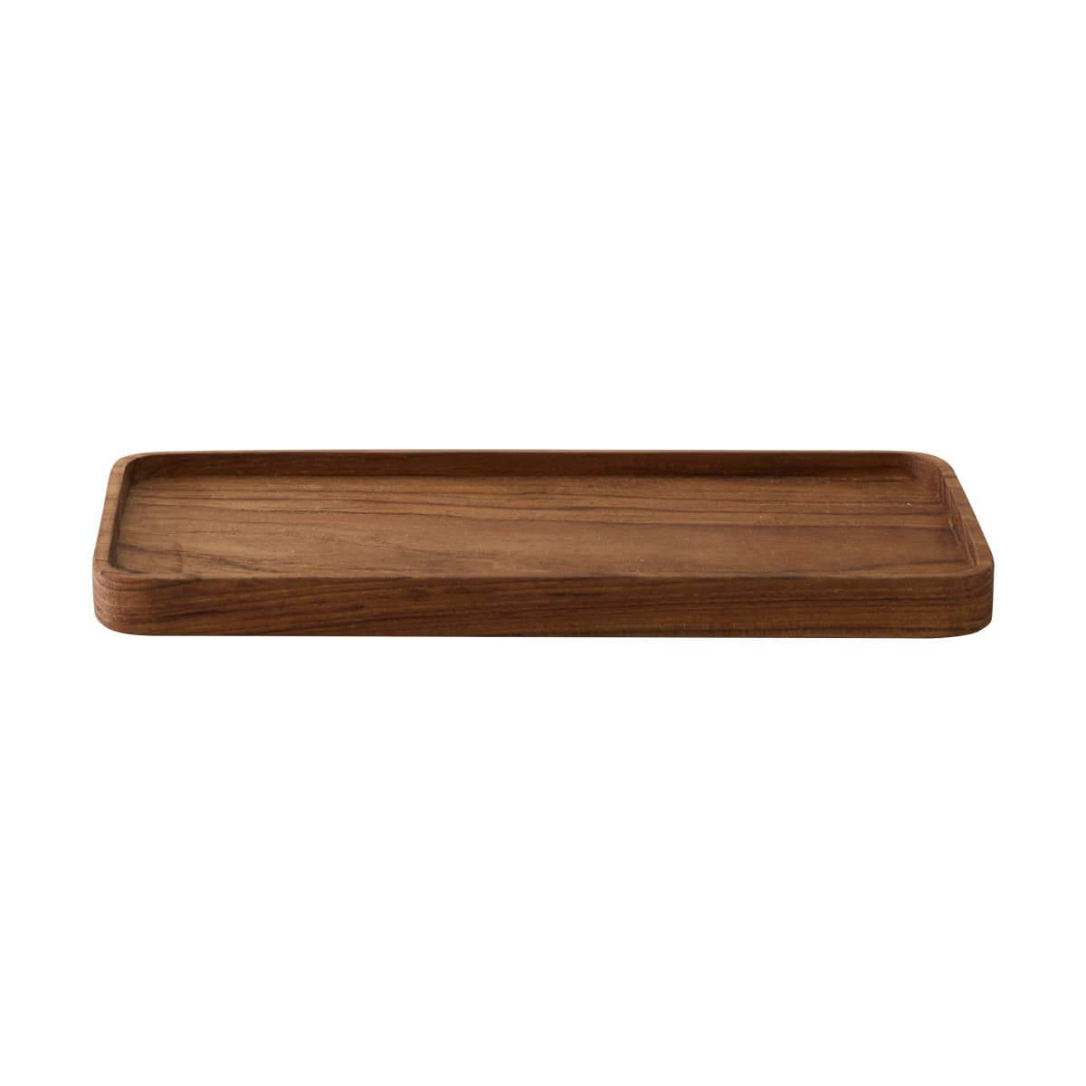 Teak serveringsbrett 12,5x27,5 cm, Brun
