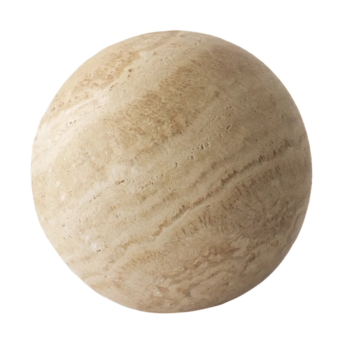Travertine dekorasjonskule, Ø 10 cm