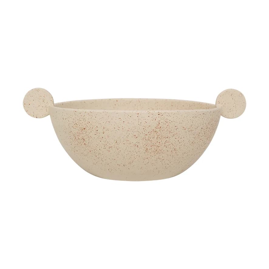 Korvat serveringsskål Ø28 cm, Almond milk