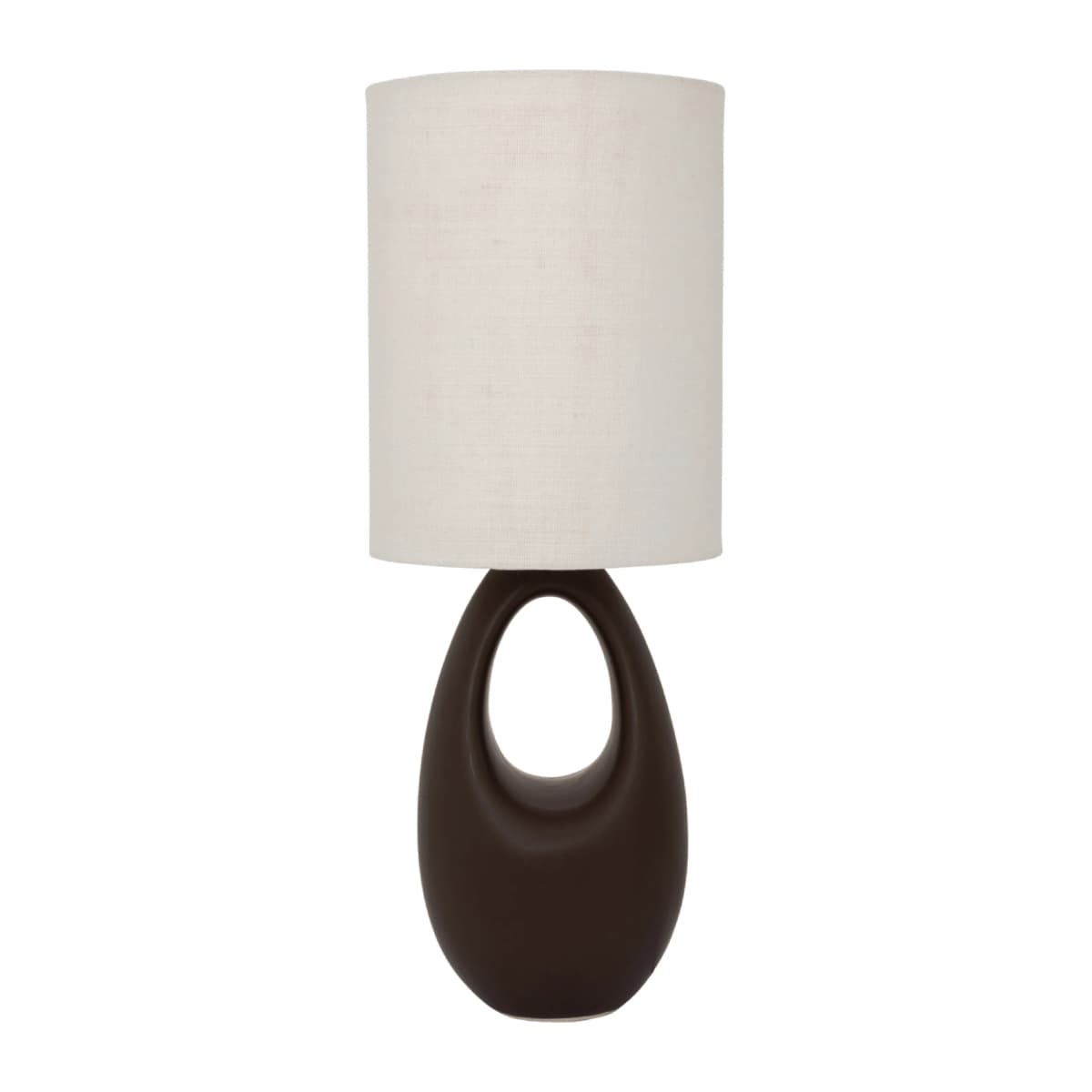 Re-discover bordlampe L 60 cm, Caraf-natural (brown-white)