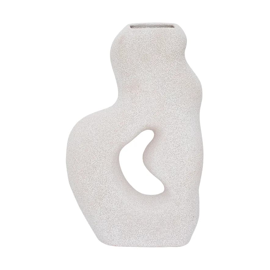 Somme vase 30 cm, White