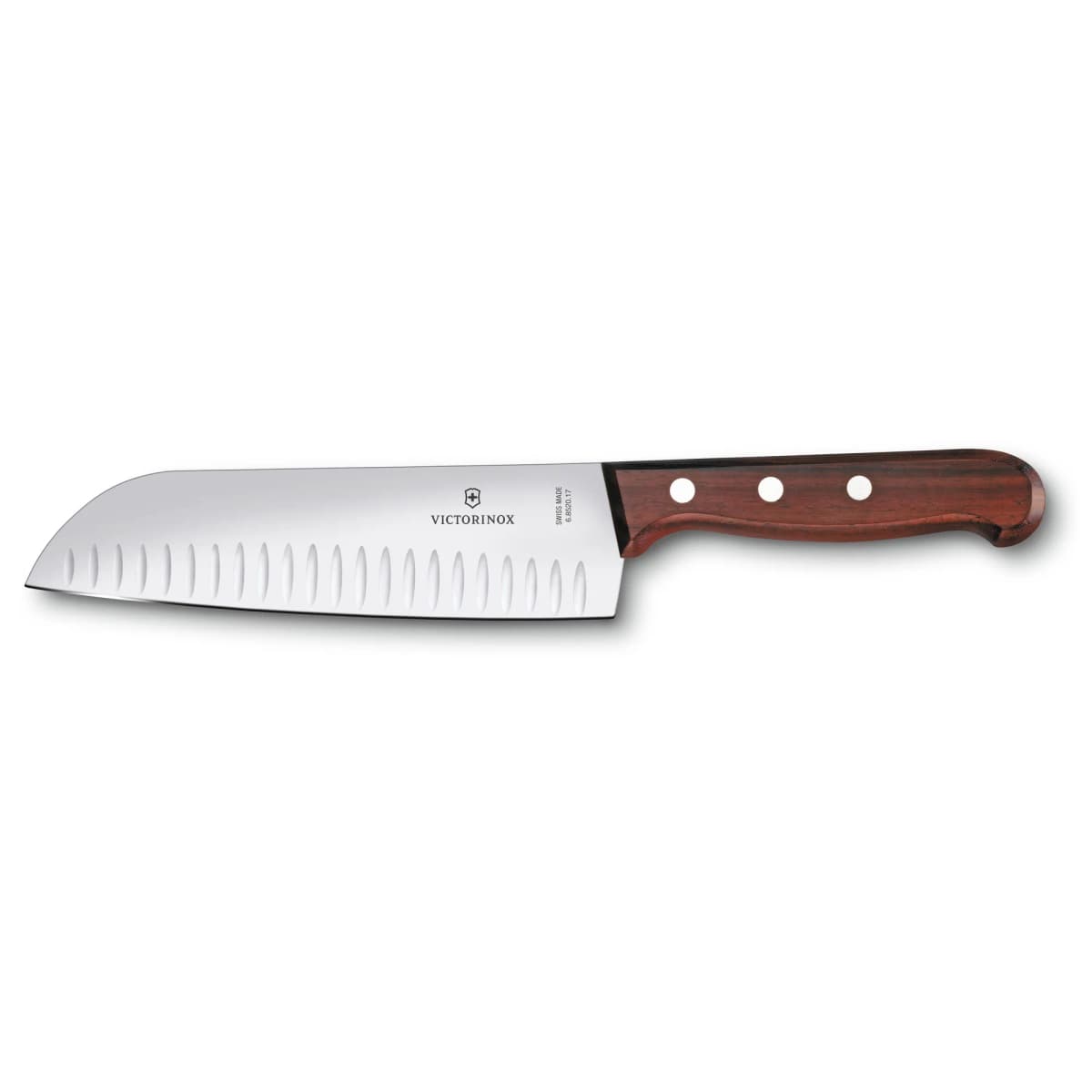 Victorinox Santokukniv Riflet 17 cm, Furu
