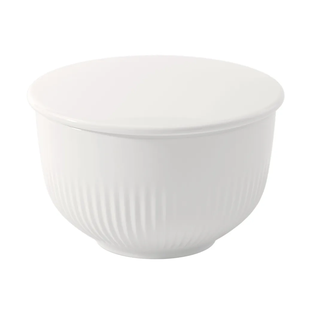 Afina sukkerskål 2 deler, White
