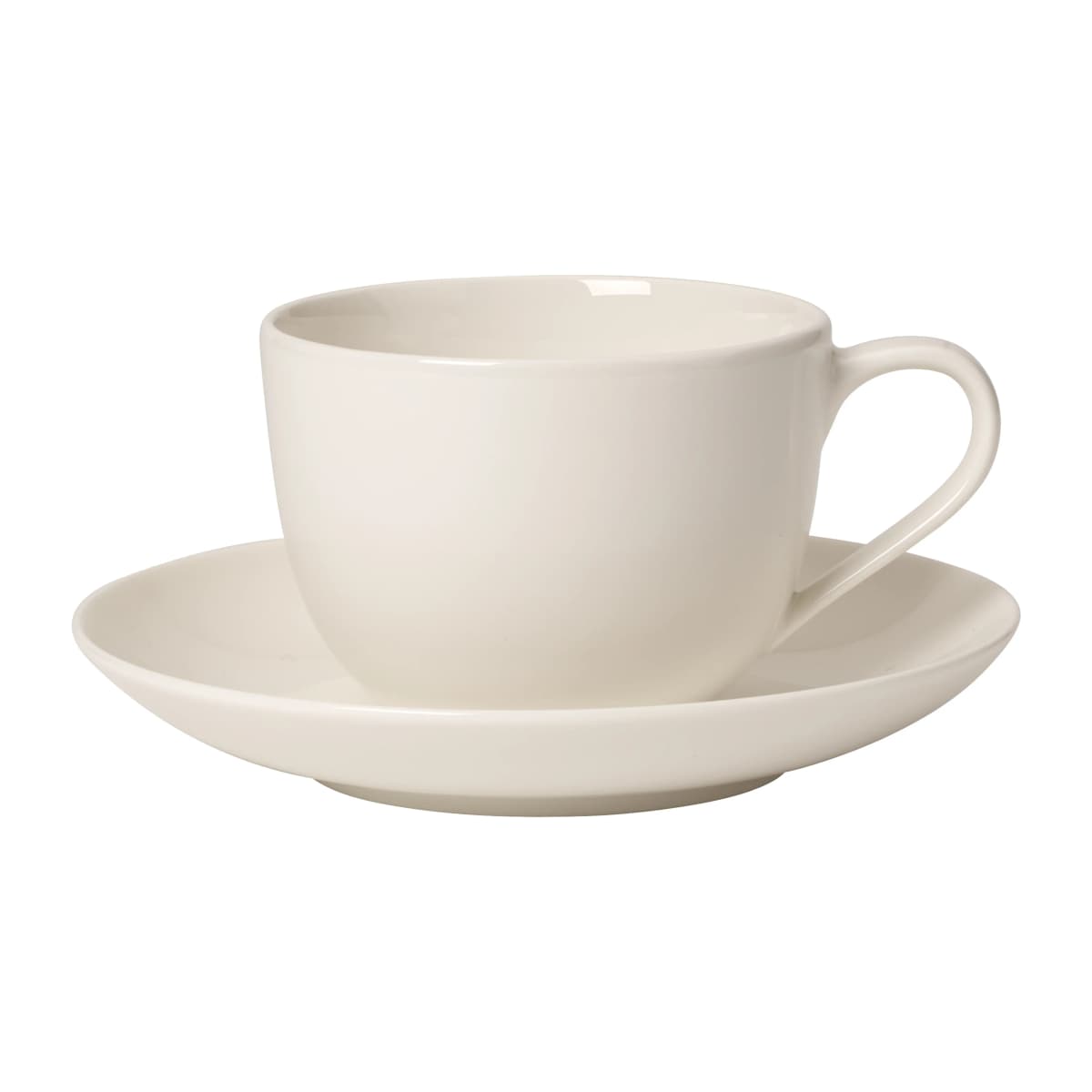 For Me Coffee kopp med fat, Hvit