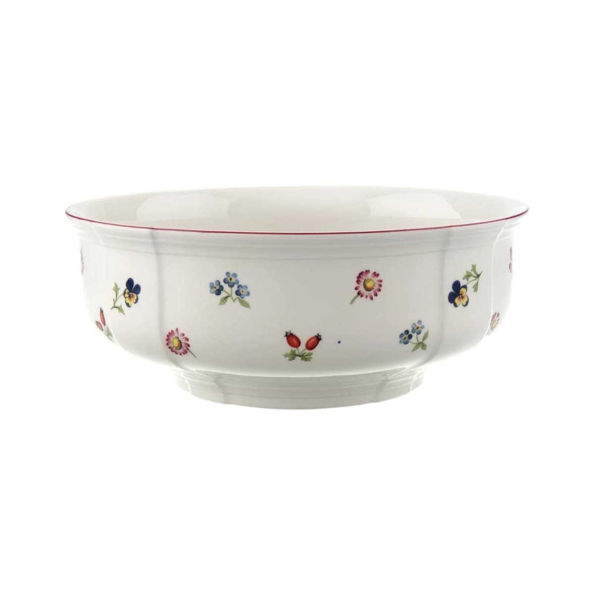 Petite Fleur salatskål Ø25 cm, Hvit