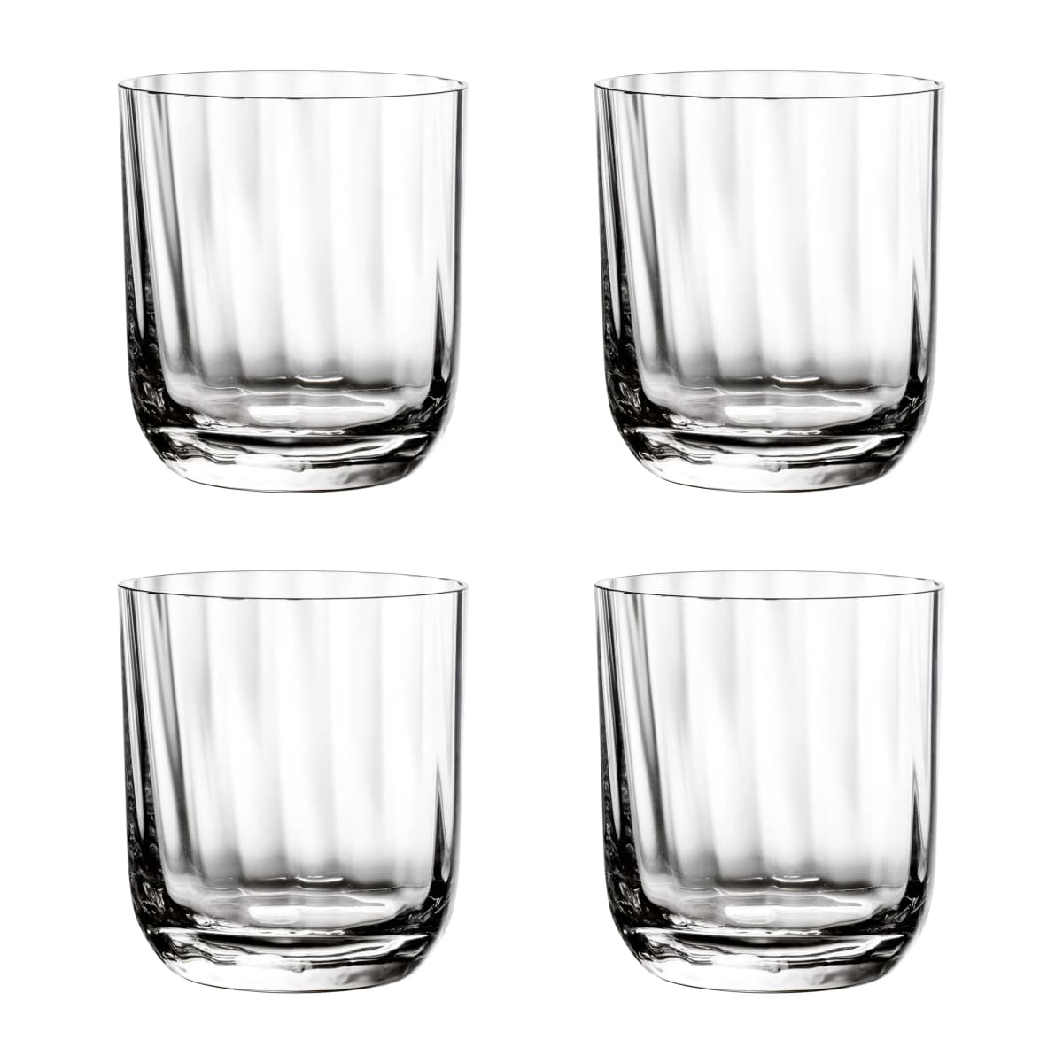 Rose Garden vannglass 4-pakning 39 cl, Klar
