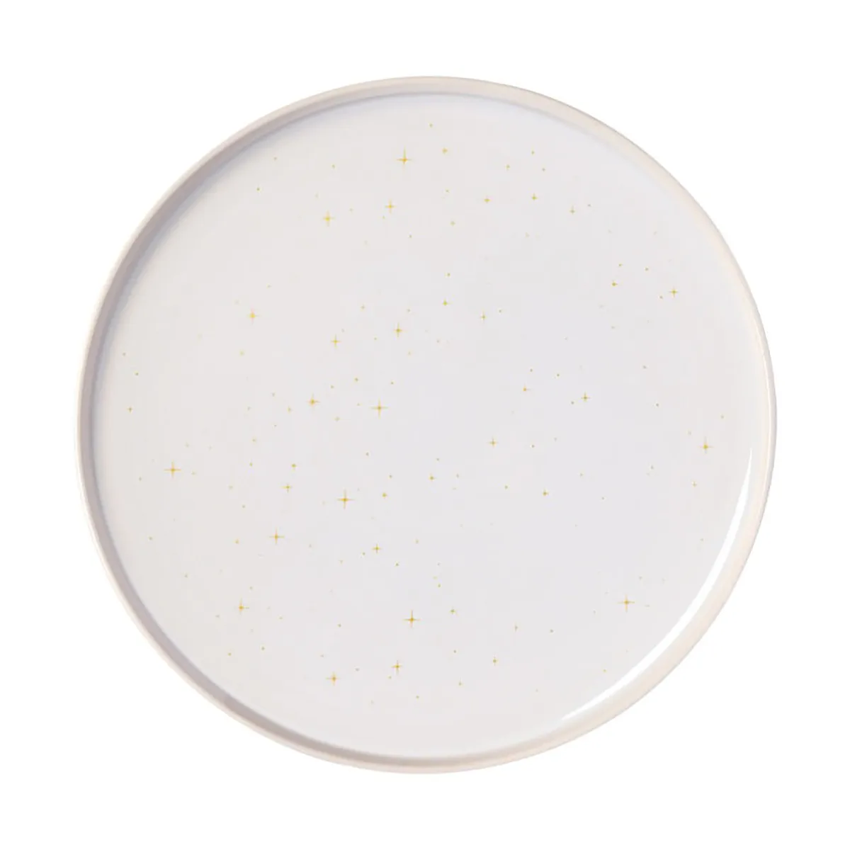 Winter Glow tallerken Ø 27,5 cm, Hvit-beige