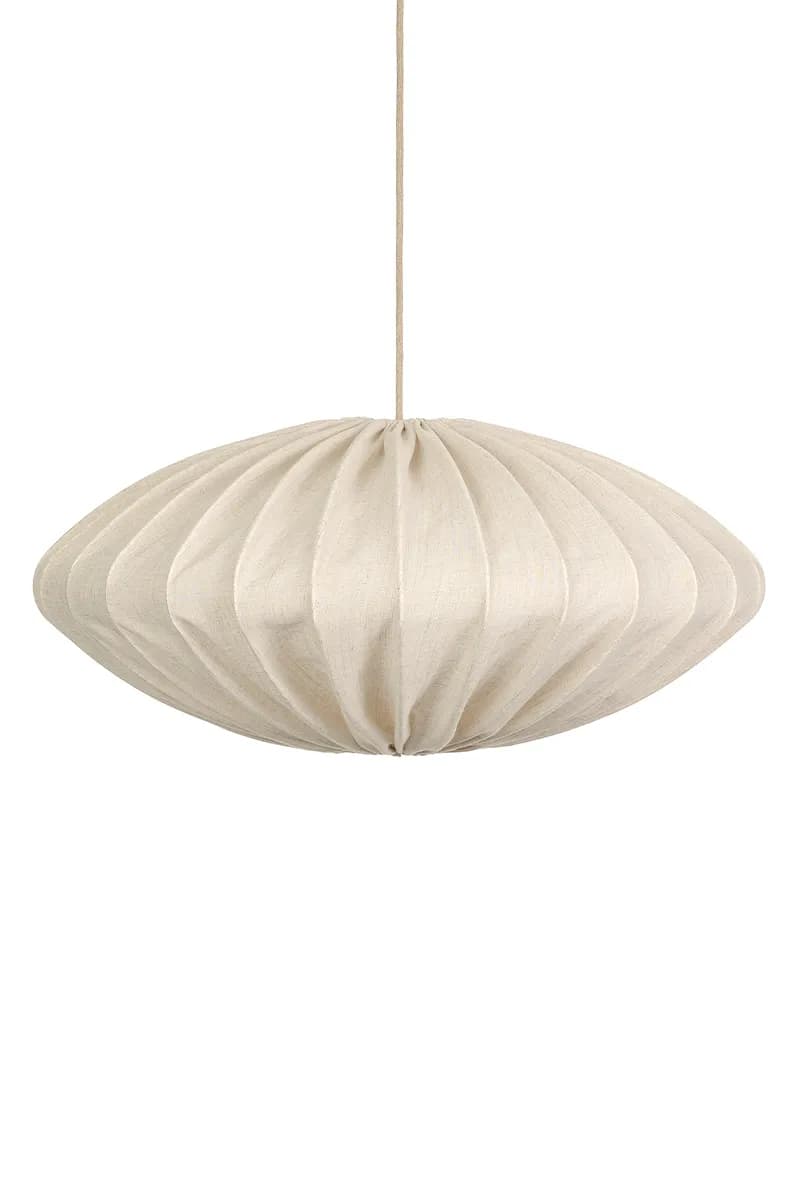 Ellipse lampeskjerm lin i 80 cm, Natur