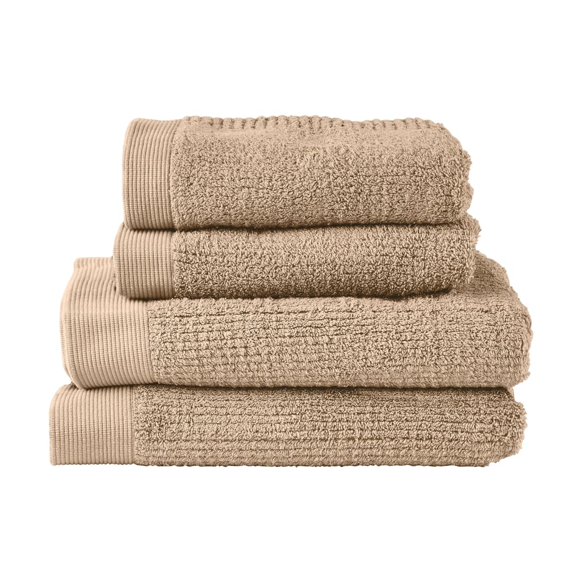 Classic håndklesett 4 deler, Camel