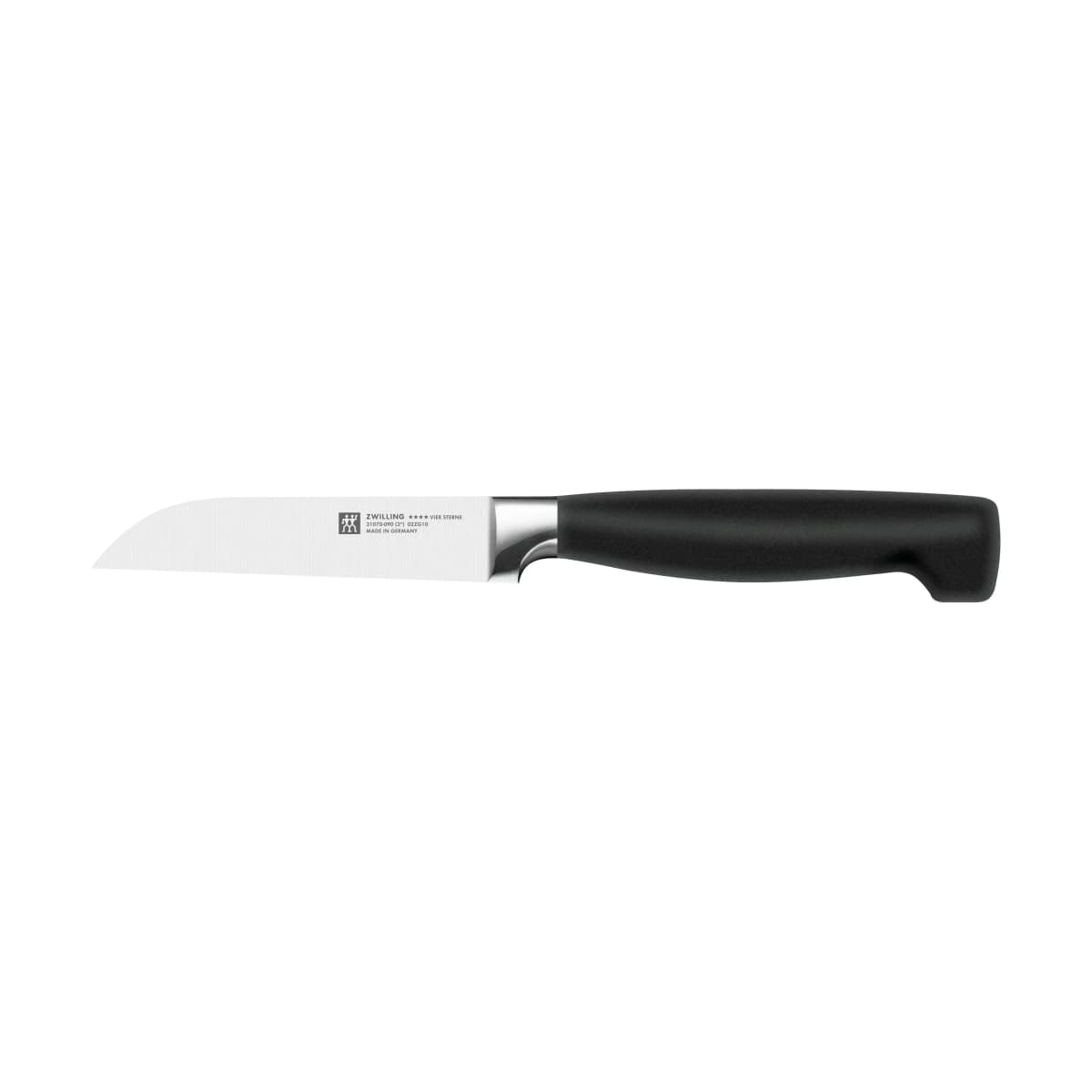 Zwilling Four star grønnsakskniv 8 cm, Svart-rustfritt stål