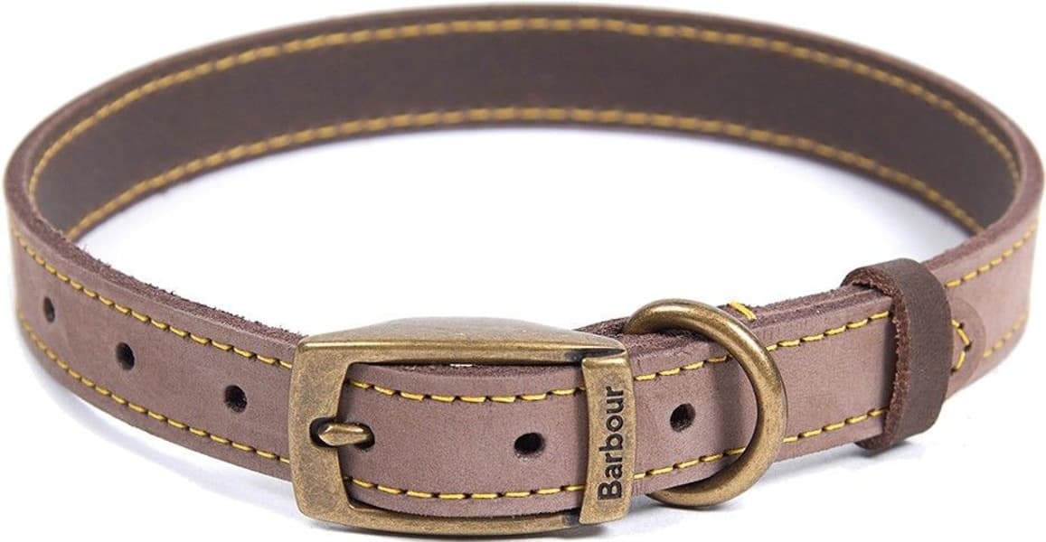 Leather Dog Collar Brown