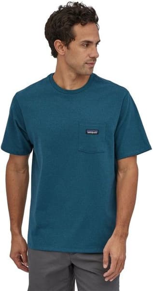 M's P-6 Label Pocket Responsibili-Tee Abalone Blue