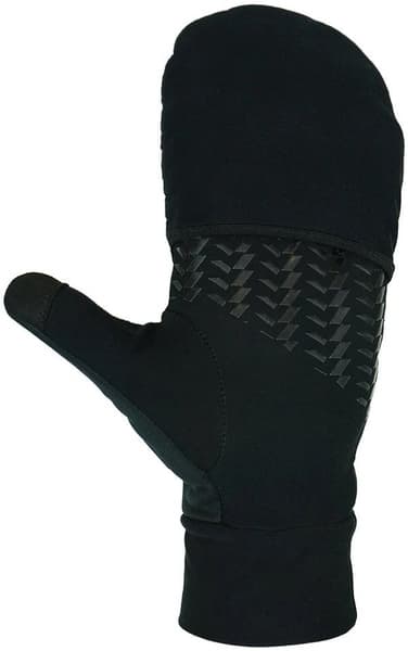 Heat Flexduo Tynn Varmehanske med utfellbar hette Svart