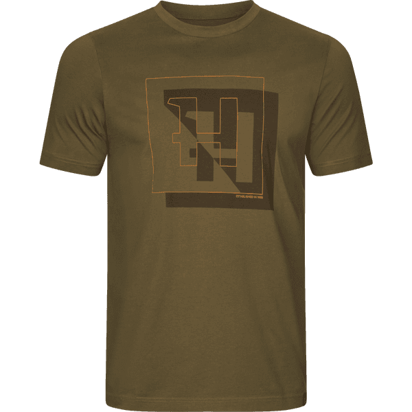 Härkila H-logo S/S T-shirt Dark olive