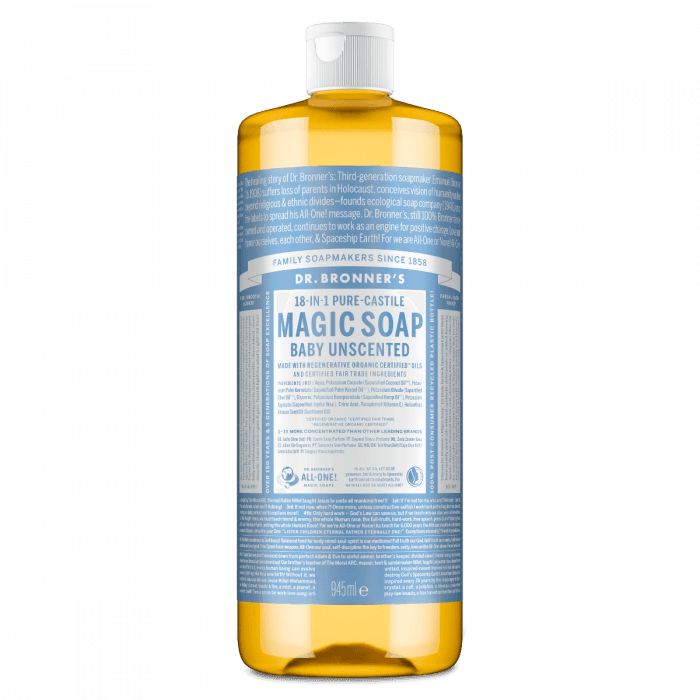 Dr. Bronner's Magic Soap Baby uten parfyme 945 ml
