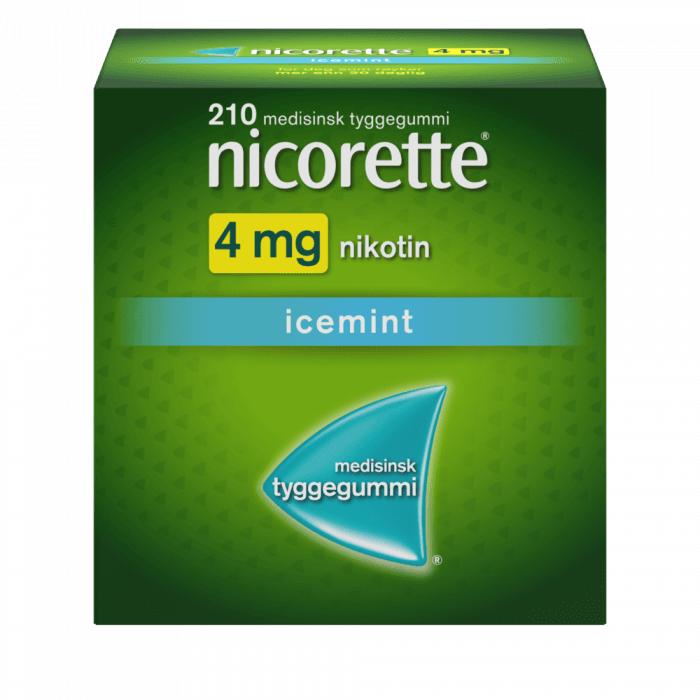 Nicorette 4 mg tyggegummi icemint 210 stk