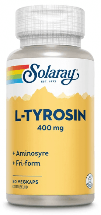 Solaray L-Tyrosin 400mg 50 kapsler