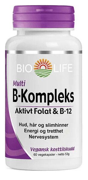 Bio-Life B-kompleks 60 Kapsler