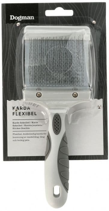 Dogman Karde fleksibel Grå L 20cm