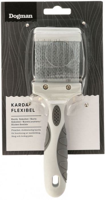 Dogman Karde fleksibel Grå S 19,5cm