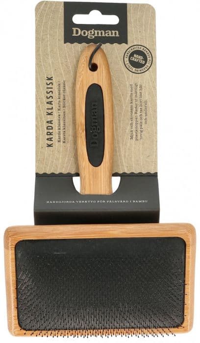 Dogman Karde klassisk Bamboo L 19cm