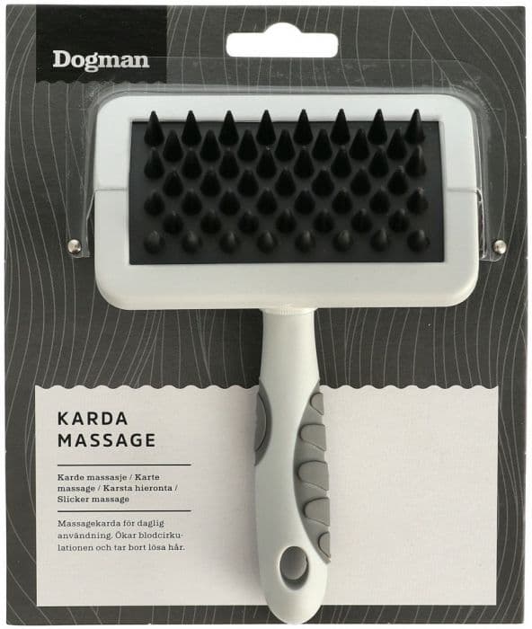 Dogman Karde massasje Grå M 15,5cm