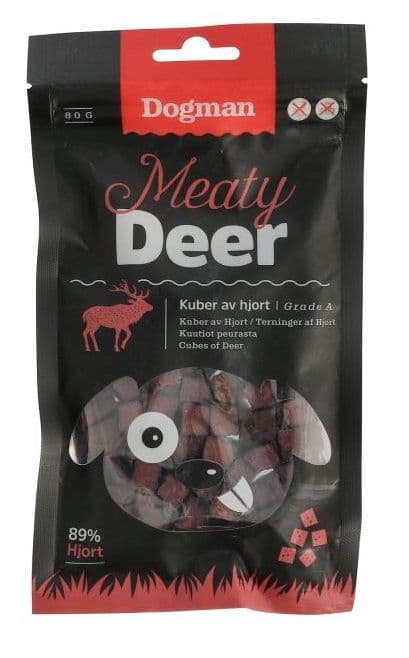 Dogman Kuber av hjort 80g