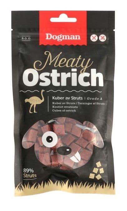 Dogman Kuber av struts 80g