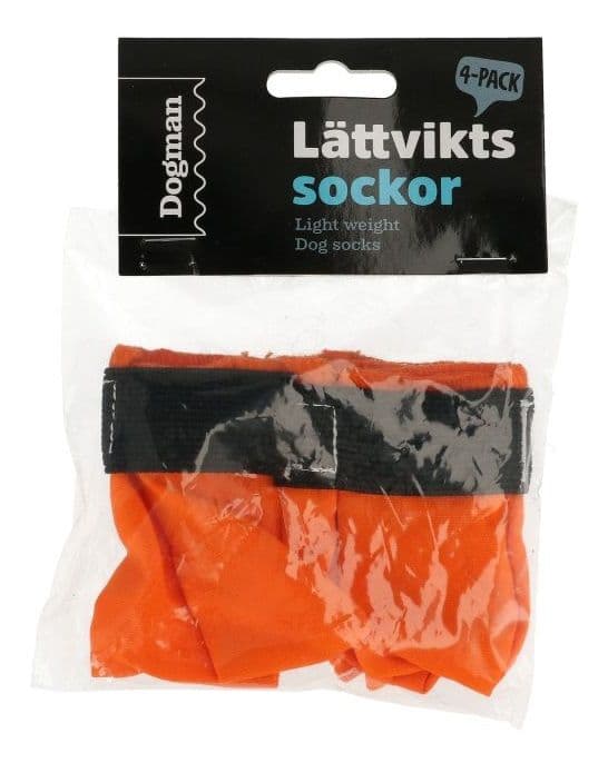 Dogman Lett hundesokk 4p Oransje XXXS
