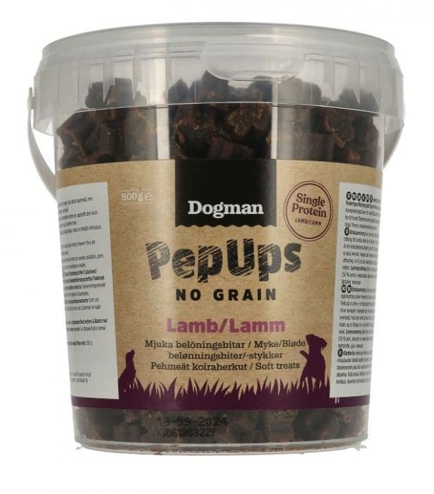 Dogman Pep Ups No Grain lam 500g