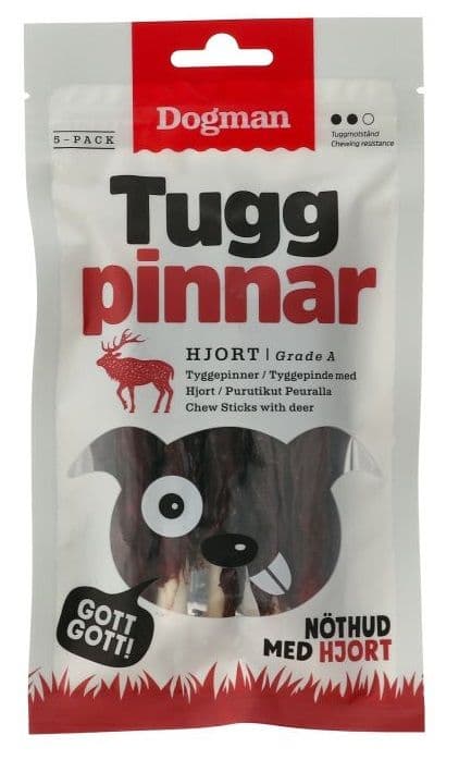 Dogman Tyggepinner med Hjort 5p S 12,5cm