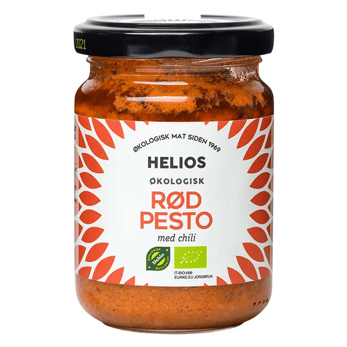 Helios Økologisk Rød Pesto Med Chili 130 g