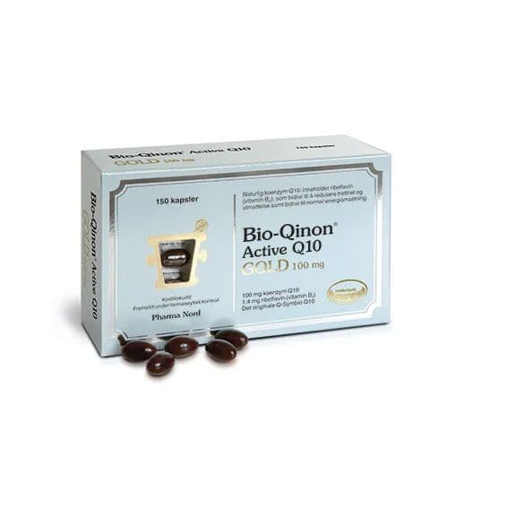 Pharma Nord Bio-qinon Q10 gold 100 mg 150 Kapsler