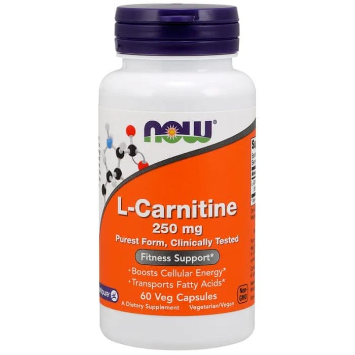 Now L-carnitine 250 mg 60 Kapsler
