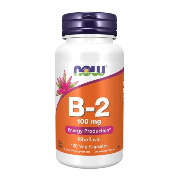 Now Vitamin B-2 100 mg 100 Kapsler