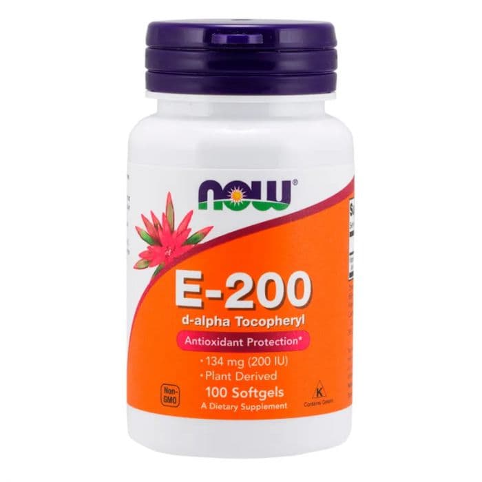 Now Vitamin E-200 med blandede tokoferoler 100 Kapsler