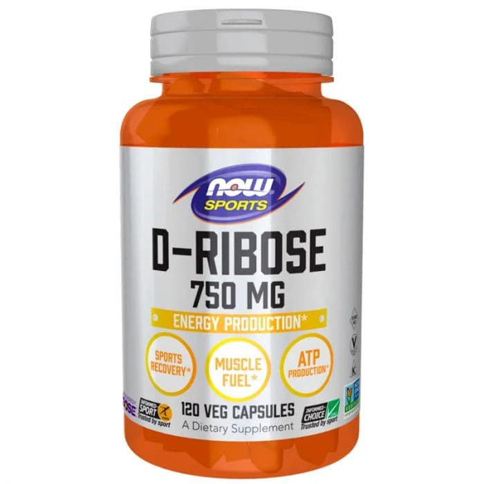 Now D-ribose 750 mg 120 Kapsler