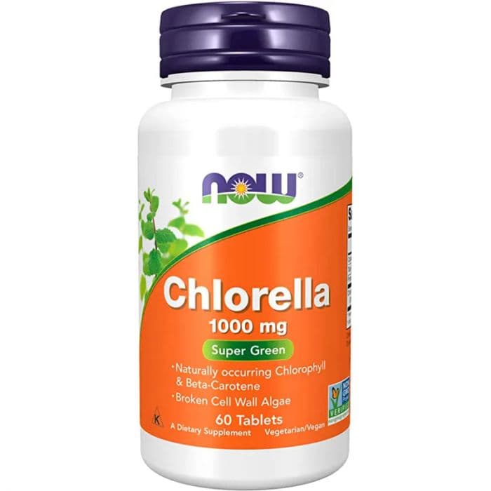 Now Chlorella 1000 mg 60 Tabletter