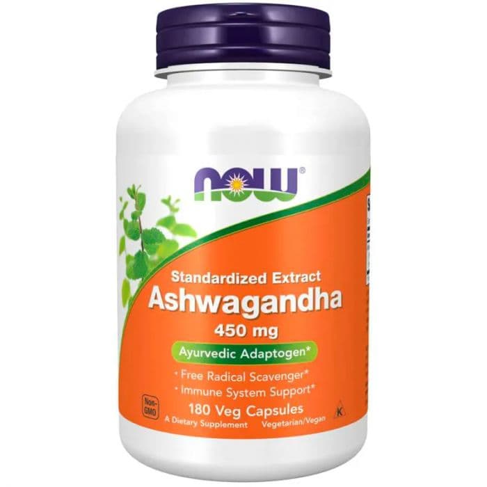 Now Ashwaghanda 450 mg 180 Kapsler