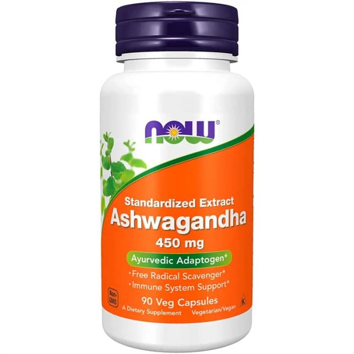 Now Ashwaghanda 450 mg 90 Kapsler