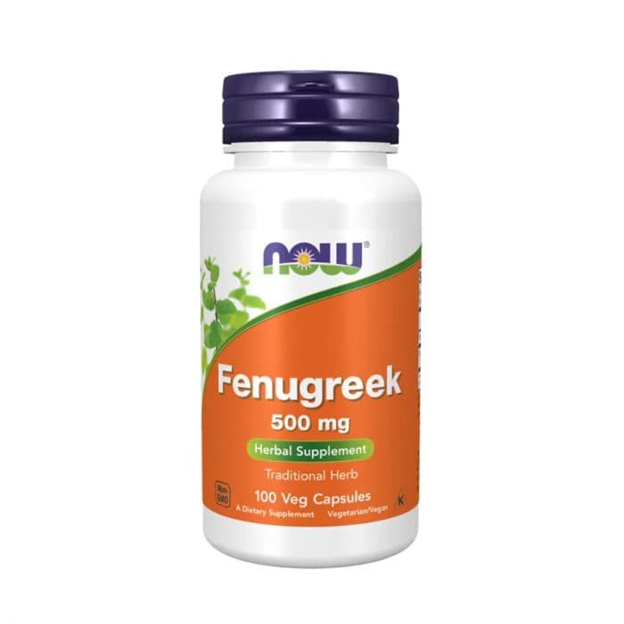Now Fenugreek 500 mg 100 Kapsler